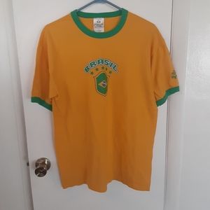 Futbol Brasil Soccer Tshirt Men's L Futbol yellow